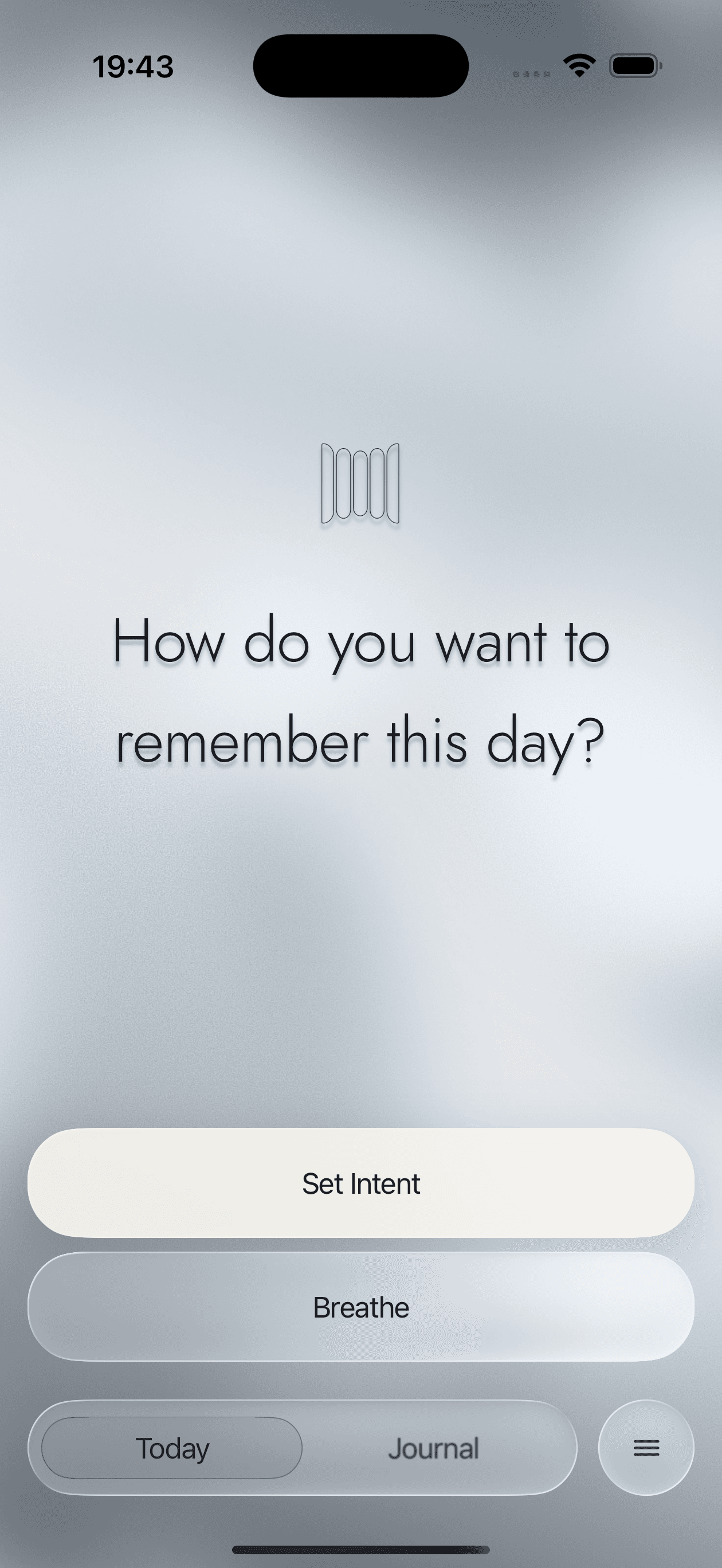 Hesya Today screen, ready when you are
